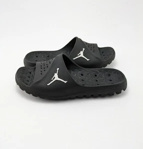 Sandalias para hombre Nike Air Jordan Super.Fly Team Slides negras sin cordones para piscina talla 9 - Imagen 1 de 7
