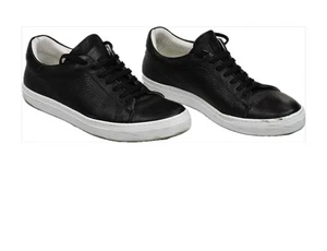 Edoardo Borrelli Napoli Leather Black Calfskin Luxury Leather 42 = USA Size 9 - Picture 1 of 12