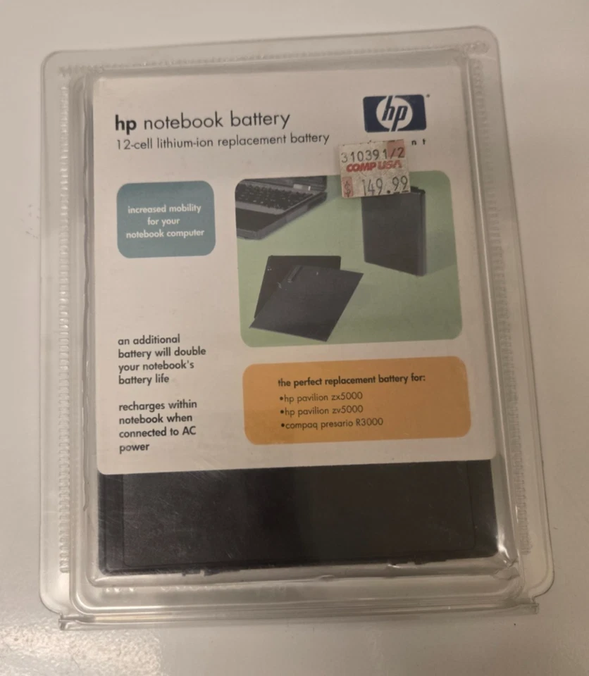 Bateria de substituição de íon de lítio de 12 células para notebook HP - Imagem 1 de 4
