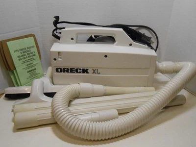 Oreck XL Compact Canister Vacuum Model: BB870-AW With Attachments & 3 Bags EUC - Image 1 of 4