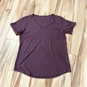 Kuhl Damen T-Shirt Gr. Large V-Ausschnitt Kurzarm leichtes Freizeitshirt lila - Bild 1 von 8