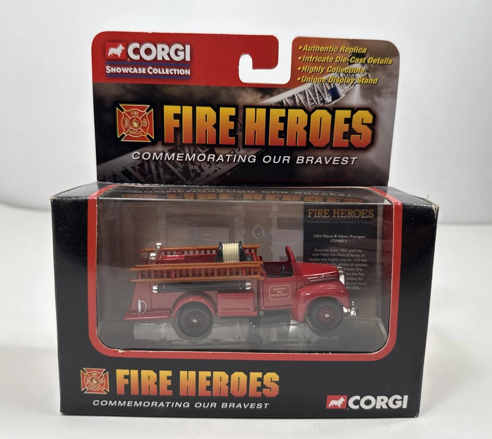 Corgi Fire Heroes 1953 Mack B Open Pumper Boston F.d. Cs90011