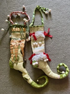 Calze di Natale Dept 56 Krinkles Cheer & Rejoice Brewster - Foto 1 di 20