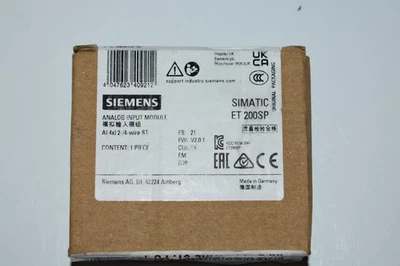 6ES7134-6GD01-0BA1 Siemens Analog Input Module - Image 1 of 2