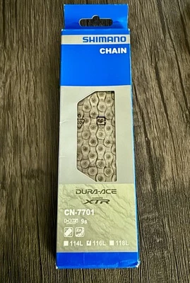 Shimano Dura-Ace XTR Chain CN-7701 9s 116 Links NOS, New in Box - Image 1 of 2