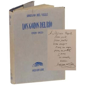 Adriano del Valle / Los gozos del río 1920–1923 Signed 1st Edition 1940 - Imagen 1 de 3