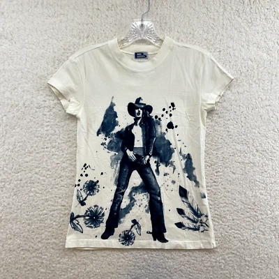 Camiseta Años 90 Y2K S Pequeña Mujer Blanca Gráfica Vaquero Western Cyber Fairy Grunge Foto 1 de 4