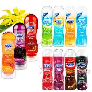 Durex PLAY Lubricants & Massage Gels * Strawberry Perfect glide * Choose 2 lubes - Picture 1 of 6