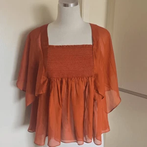 Twelfth Street by Cynthia Vincent Blouse, Copper Silk, NWT, S, MSRP 245.00 - Picture 1 of 6