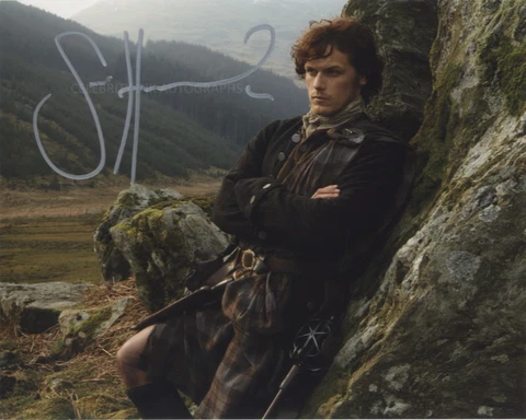SAM HEUGHAN as Jamie Fraser - Outlander GENUINE SIGNED AUTOGRAPH Cover