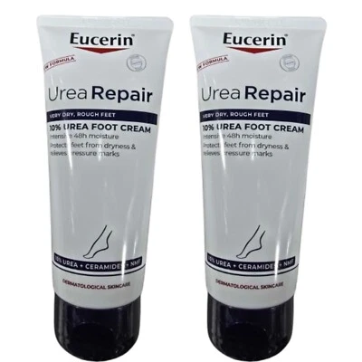 Eucerin UreaRepair Plus 10% Urea Foot Cream 100ml - Pack of 2
