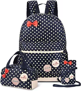 Schulrucksack Mädchen Kinder Schulranzen Set3-in-1,Federmäppchen,Lunchpaket,DE - Bild 1 von 7