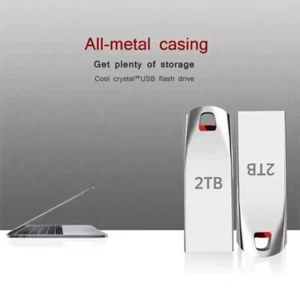 2TB USB Flash Drive Metal Memory Stick U Disk Data Storage High-Speed Laptop - Afbeelding 1 van 9