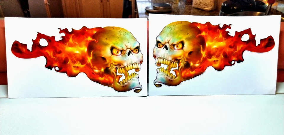 Blazing Skull Graphics Decals - Image 1 of 1