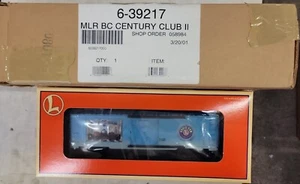 Lionel #6-39217 Century Club II Box Car, O Gauge, Train, NIB, SHIP BOX, (4D) - Picture 1 of 4