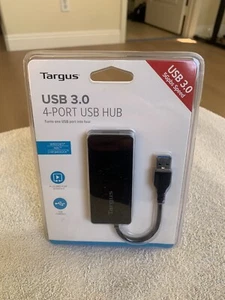 Targus 4-Port USB 3.0 Hub (ACH124US), Black (ACH154) - NEW & SEALED - Picture 1 of 2
