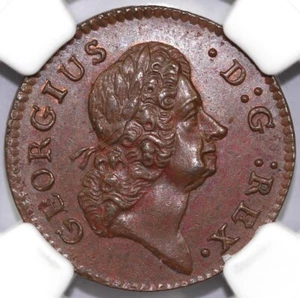 1723 1/4 "D:G" W-12240 Hibernia Colonial Coin NGC MS 62 - Picture 1 of 5