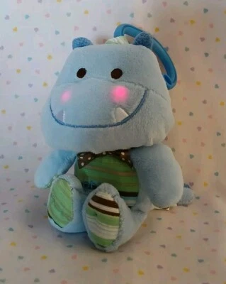 Carter's Blue Monster Striped Green Stuffed Animal Plush Toy 7" Prestige - Image 1 of 4