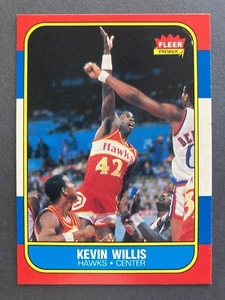 1986 Fleer #126 Kevin Willis RC (Atlanta Hawks)    ROOKIE!   MSU SPARTANS!   (A) - Picture 1 of 2