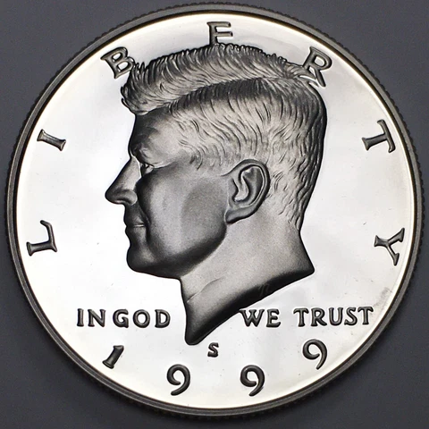 1999-S Silver Proof Kennedy Half Dollar - 90% Silver - (UNC) KM#A202c - HD99SS Cover
