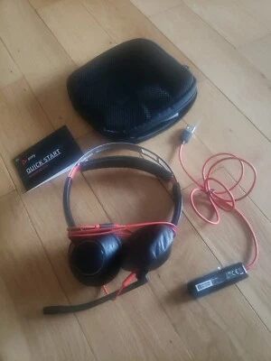 Plantronics Blackwire 5220 C5220 wired Headset. USB-A & 3.5 mm Jack. Ear Cushion - Image 1 of 4
