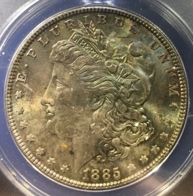 1885 Morgan Dollar - ANACS MS64 Massive Toner Both Sides - Image 1 of 4