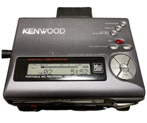 Kenwood DMC-F5R Black Minidisc MD Walkman Player Recorder Very Good - Picture 1 of 3