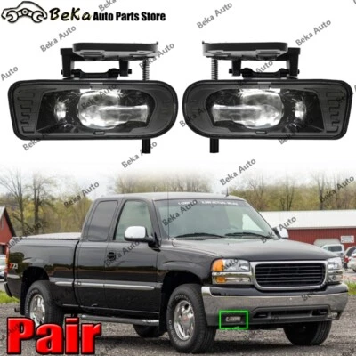 Par de luces antiniebla LED para parachoques derecha y derecha Sierra 1500/2500/3500 GMC 1999 2000-2002 Foto 1 de 4