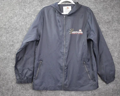 Chaqueta cortavientos LegoLand Florida S azul cremallera completa ligera *Ver estado Foto 1 de 4