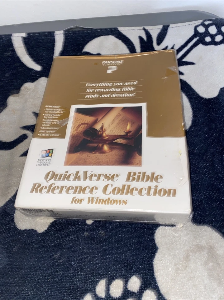 quickverse bible Reference collection Parsons Vtg Windows 90s Sealed In Box - Image 1 of 4