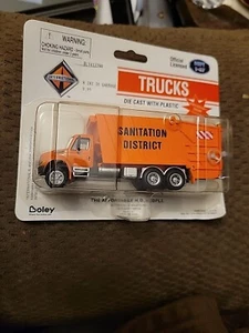 HO Boley #4127-99 Sanitation District Garbage Truck Orange BRAND NON-MINT CARD - Picture 1 of 6
