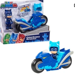 PJ Masks Catboy Kickback Pull Back & Go Motocicleta Vehículo Figura Conjunto Nuevo Sellado - Imagen 1 de 8