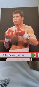 JULIO CESAR CHAVEZ FAX PAX TRADING CARD