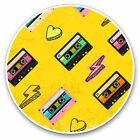 2 x Vinyl Stickers 10cm - Retro Cassette Tape Music Cool Gift #21065