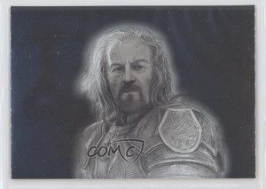 2008 Topps Lord of the Rings Masterpieces II Foil Art Silver Theoden #3 9aj