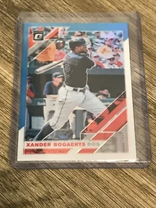 Xander Bogaerts 2019 Panini Donruss Optic Prizm Boston Red Sox Card #197 - Picture 1 of 2