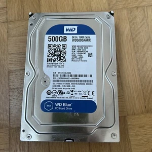 Western Digital Caviar Blue 3,5-Zoll 500GB 7200RPM Interne Festplatte - Bild 1 von 4