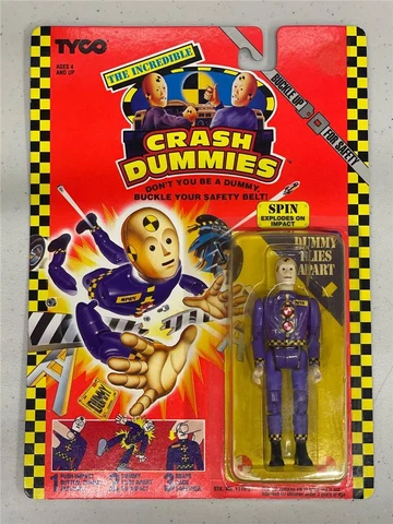 Spin The Incredible Crash Dummies 1991 Tyco NEW SEALED MOSC Cover