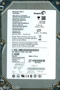 ST3160828AS,  9W2734-133,  5MT,  8.04,  WU   SEAGATE SATA 160GB  - Picture 1 of 1