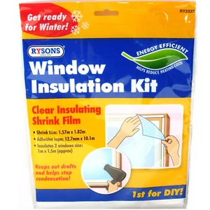 Window Insulation Kit Double Glazing Film Condensation Cold Draught Excluder - Picture 1 of 1