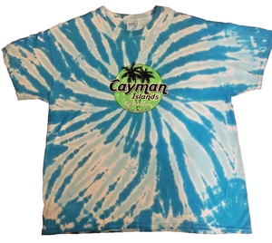 T-Shirt Isole Cayman Blu Tie Dye "No Problem" Beach Paradise_XL_Pre-Ridotto! - Foto 1 di 13