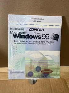 Microsoft Windows 95 PC Operating System COA + CD Key Vintage Computing Sealed - Picture 1 of 1