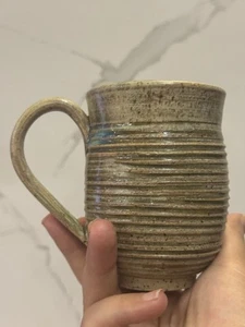 Handmade pottery Vintage Mug  Coffee Tea Home Decor Creative Cups 4"x3” - Picture 1 of 12