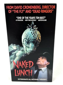 Naked Lunch VHS Tape 1991 David Cronenberg William Burroughs film culte horreur - Photo 1/10