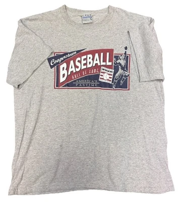 Camiseta vintage años 90 Cooperstown Salón de la Fama del Béisbol Puntada Única Talla Grande Foto 1 de 4