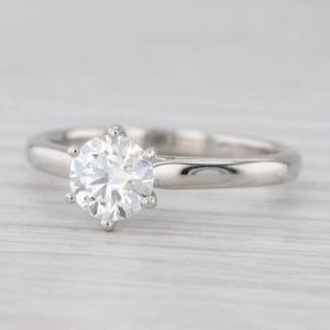 1.01ct Round Brilliant VVS2 Diamond Solitaire Engagement Ring Platinum GIA - Picture 1 of 12