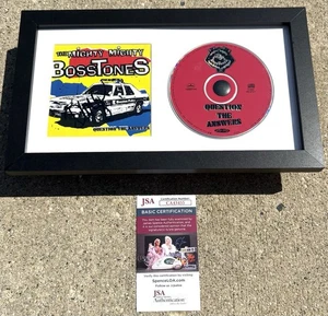 DICKY BARRETT SIGNED + FRAMED CD JSA COA Mighty Mighty Bosstones Question - Picture 1 of 3