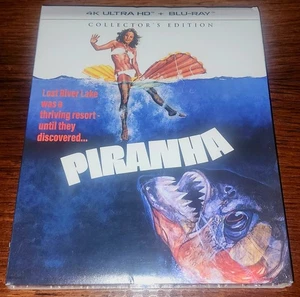 Piranha (1978) 4K UHD/Blu Ray NEW SEALED! OOP Slipcover Scream Factory Joe Dante - Imagen 1 de 2