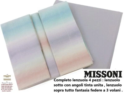 MISSONI 4 Piece Double Thread Under Solid Color Sheet Set - Image 1 of 4