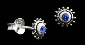 Lucia Blue Sparks Studs 925er Silver Symbol Jewelry - New - Picture 1 of 1